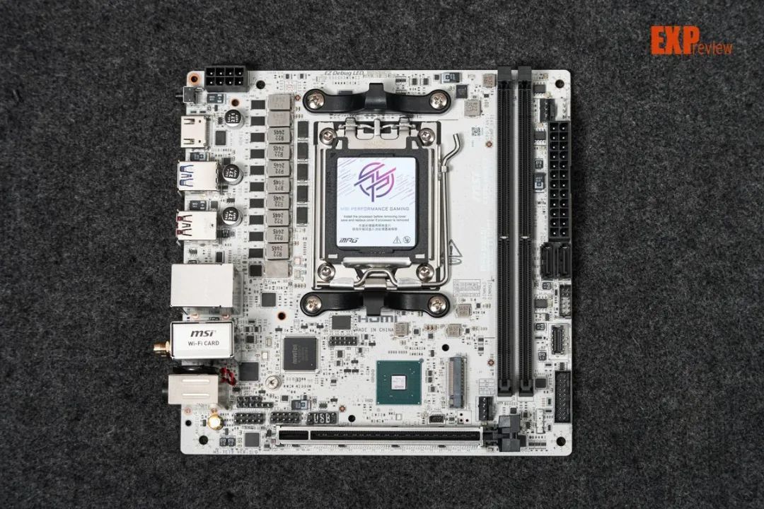 微星MPG B850I EDGE TI WIFI刀锋钛评测:设计优秀的白色ITX主板