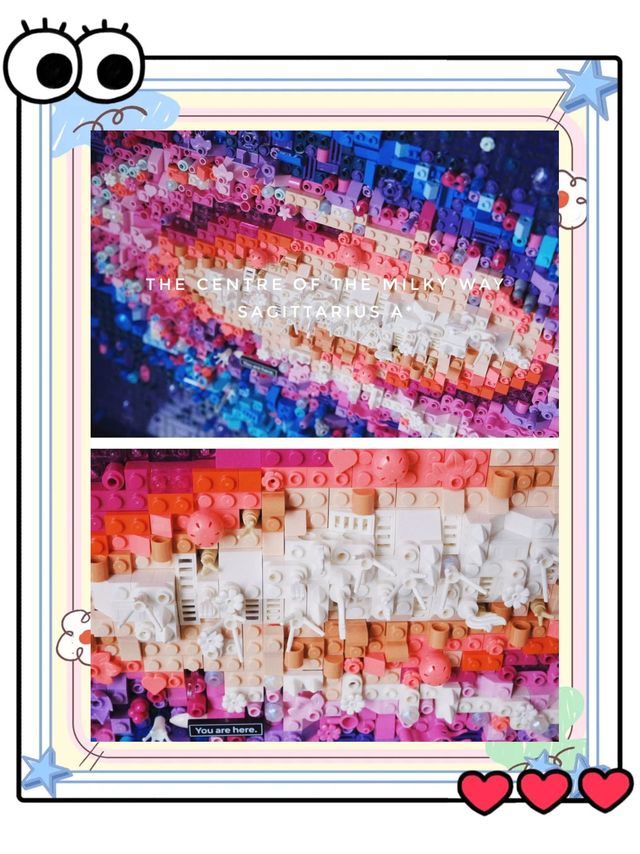 乐高银河系模型：家里的新挂画🌌