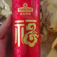 换了个喜庆包装的水啤，青岛福喜罐