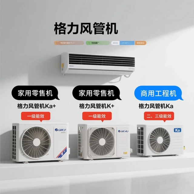 格力风管机K+、Ka+、Ka有什么区别?一文讲清