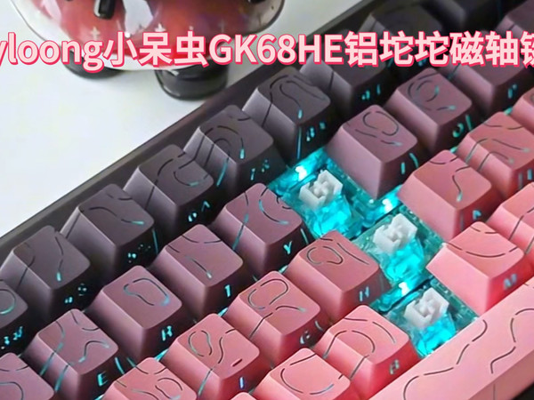 颜值与实力并存！我的宝藏键盘｜Skyloong小呆虫GK68HE铝坨坨磁轴键盘