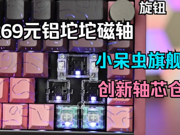 269元铝坨坨！磁轴圈王炸：Skyloong小呆虫GK68HE磁轴评测