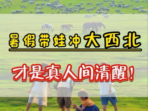 暑假带娃冲大西北才是真正的人间是真正的人间清醒#青甘大环线  #西北旅游攻略  #莫高窟  #茶卡盐湖