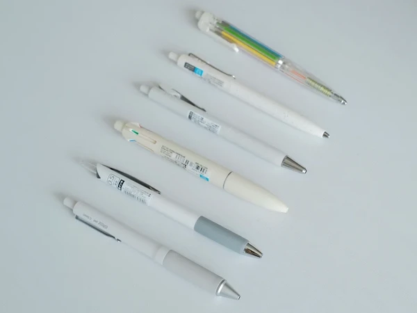 纯白文具，6支白色系笔