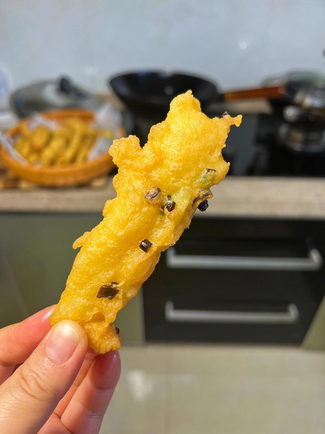 轻松在家做放心葱花油条