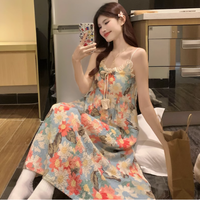 甜心时报：公主风睡裙女款夏季云朵棉吊带薄款休闲甜美睡衣家居服