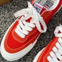 翻毛皮帆布滑板鞋：Vision Street Wear Flat Top 西柚色