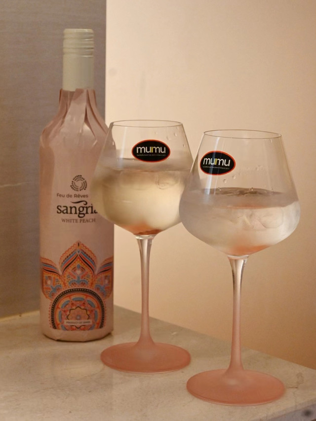 MUMU彩虹系列樱粉红酒杯，浪漫品酒好选择！