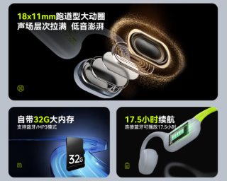 兰士顿AirWave Pro耳机，通话清晰度提升40%。