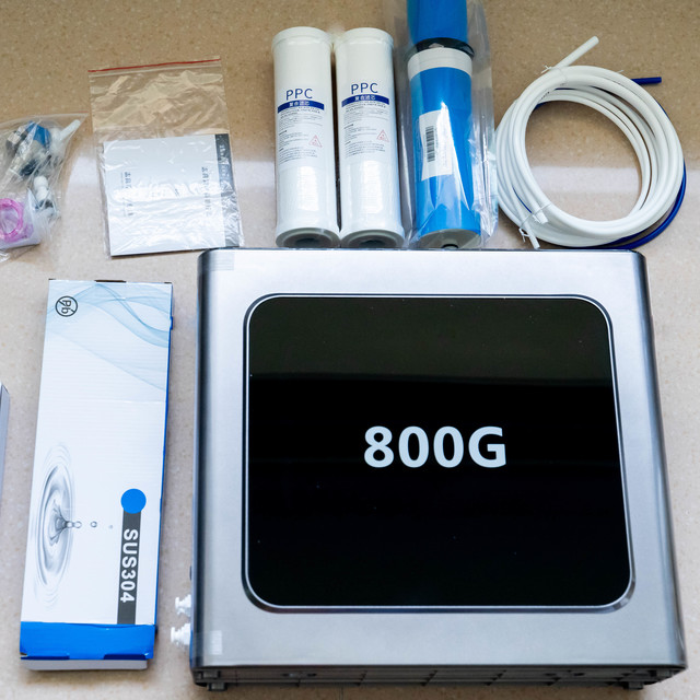通用芯净水神机不到500入手！志高800G净水器开箱安装&测试全记录