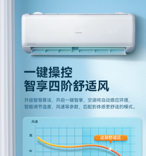 长虹1匹新一级省电熊猫懒变频空调