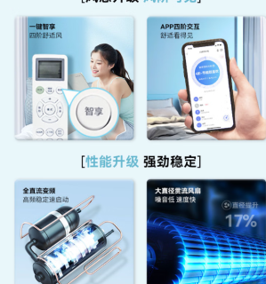 长虹1匹新一级省电熊猫懒变频空调