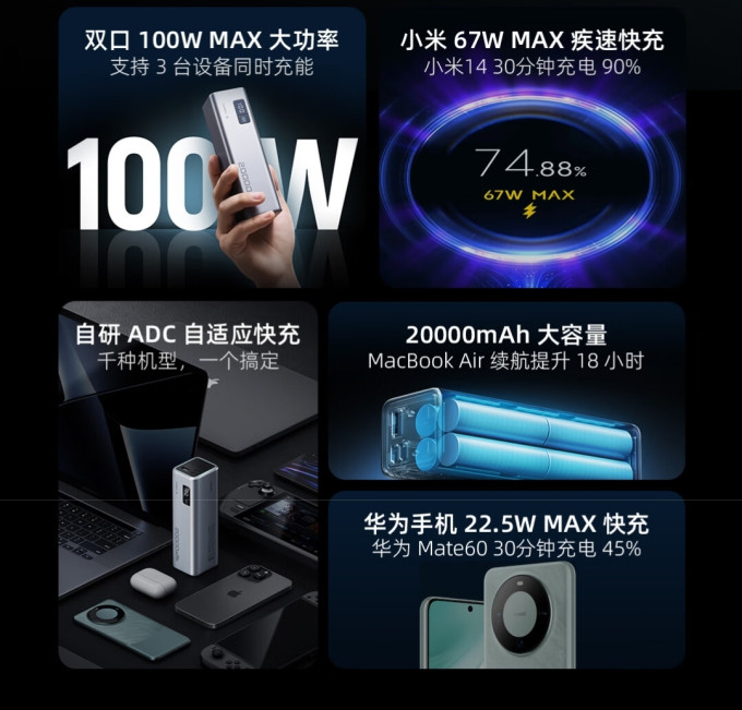 酷态科移动电源