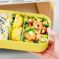 昌木子竹纤维抗菌分格饭盒：上班族的美味健康伴侣