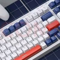 惠普（HP）K300真机械手感键盘 轻音高颜值 电竞lol三拼色白芯