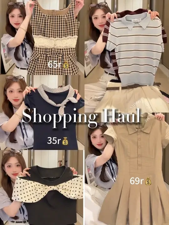 🛍️6月购物开箱来噜！！！平价的漂亮衣服套装和配饰~ #购物分享 #拆快递 #开箱vlog #开箱视频 #购物分享vlog