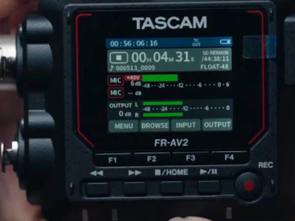 TASCAM AV2时间码同步相机设置