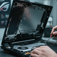 ROG 枪神 9 冰川架构 3.0 拆解，暴力熊二代 + 端到端均温板实测