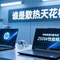 250W性能释放：惠普暗影精灵华硕枪神9 超竞版，谁是散热天花板？