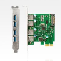 UTB254 4口USB3.0扩展卡电脑主机内置USB3.0转接卡 NEC芯片Linux