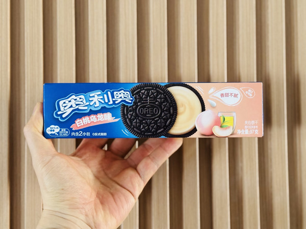 618吃喝，奥利奥白桃乌龙味