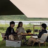 周末露营必备：大空间骆驼天幕