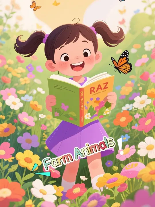 🔥零基础英文启蒙救星来啦!RAZ AA级精读视频免费看 Farm Animals #幼儿英语启蒙 #raz分级阅读 #英语绘本阅读