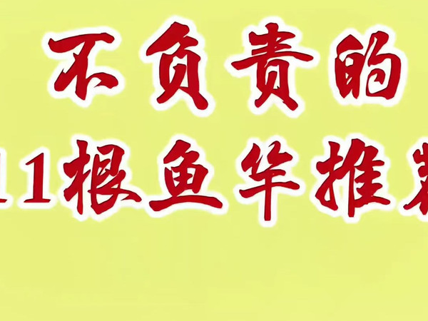 测评了一百多根鱼竿后，做了这一期鱼竿推荐