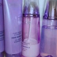 自然堂凝时鲜颜淡纹紫光盒(洁水乳霜精 眼霜)抗氧抗皱礼物 虞