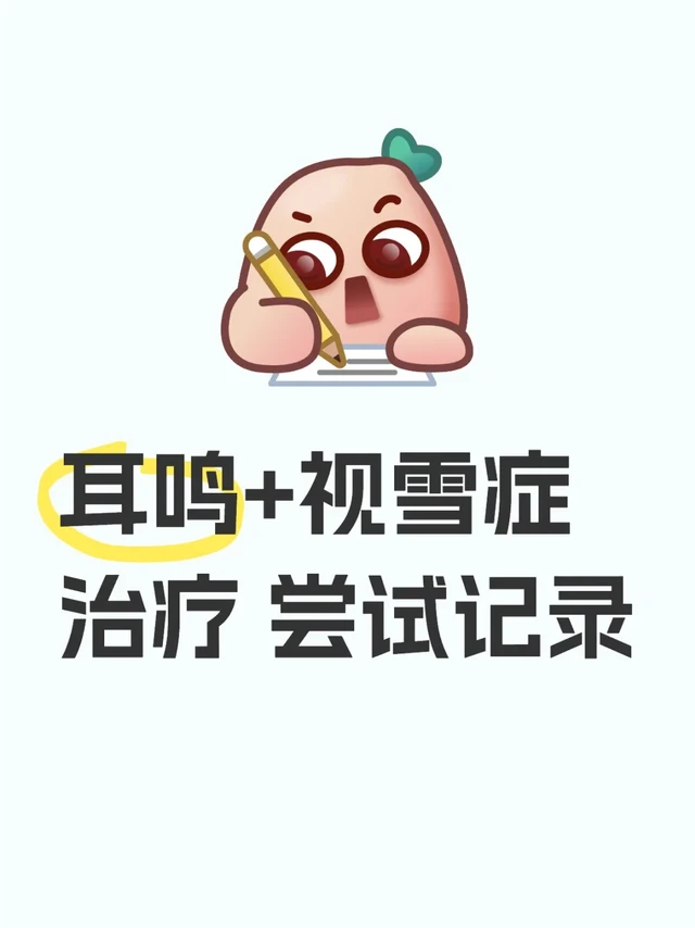 耳鸣+视雪症治疗 尝试记录簿