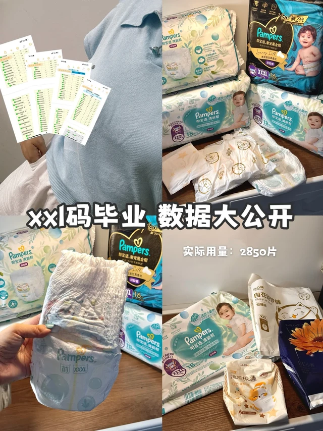 2,850片！XXL码毕业🎓戒尿裤前的数据大公开