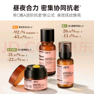 HBN早C晚A套装：肌肤焕新实测