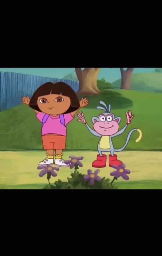 #爱冒险的朵拉#儿童动画 #益智动画 找到大红公鸡啦