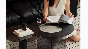 evitahome旗舰店影形茶几：小户型客厅的现代简约之选