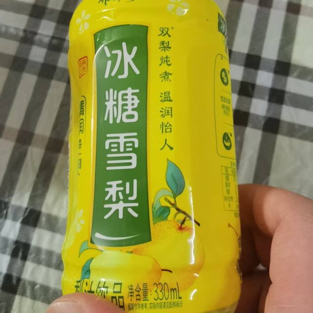 康师傅冰糖雪梨，330ml的清甜润养