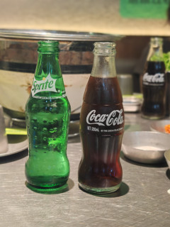 雪碧200ml玻璃瓶直接畅饮也是非常痛快