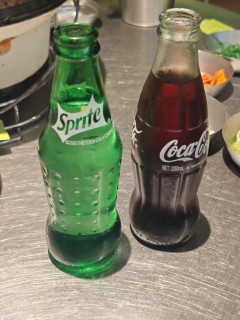 雪碧200ml玻璃瓶直接畅饮也是非常痛快