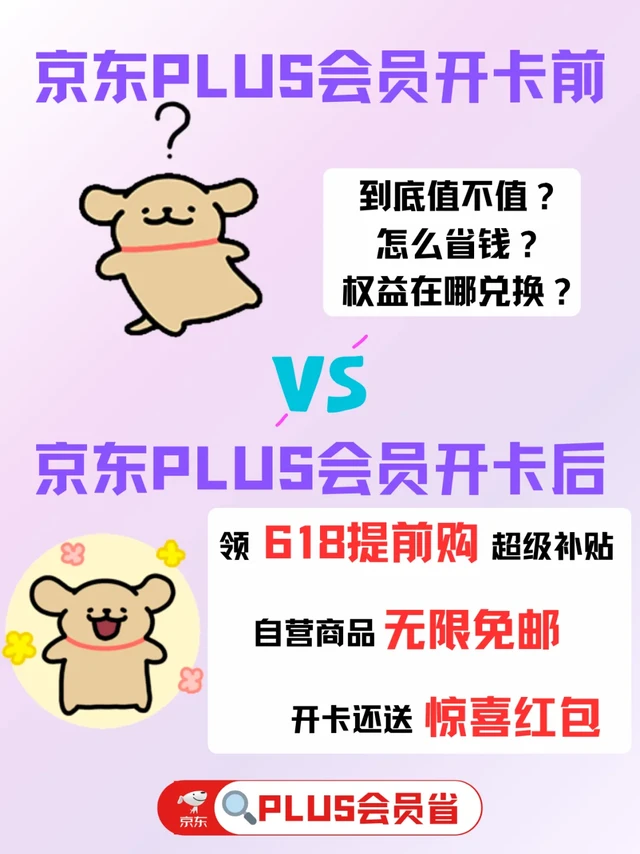 开卡前vs开卡后！京东PLUS会员618大额券真香