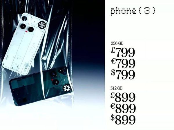 Nothing Phone 3海外发布，设计很独特，搭载骁龙8s Gen4