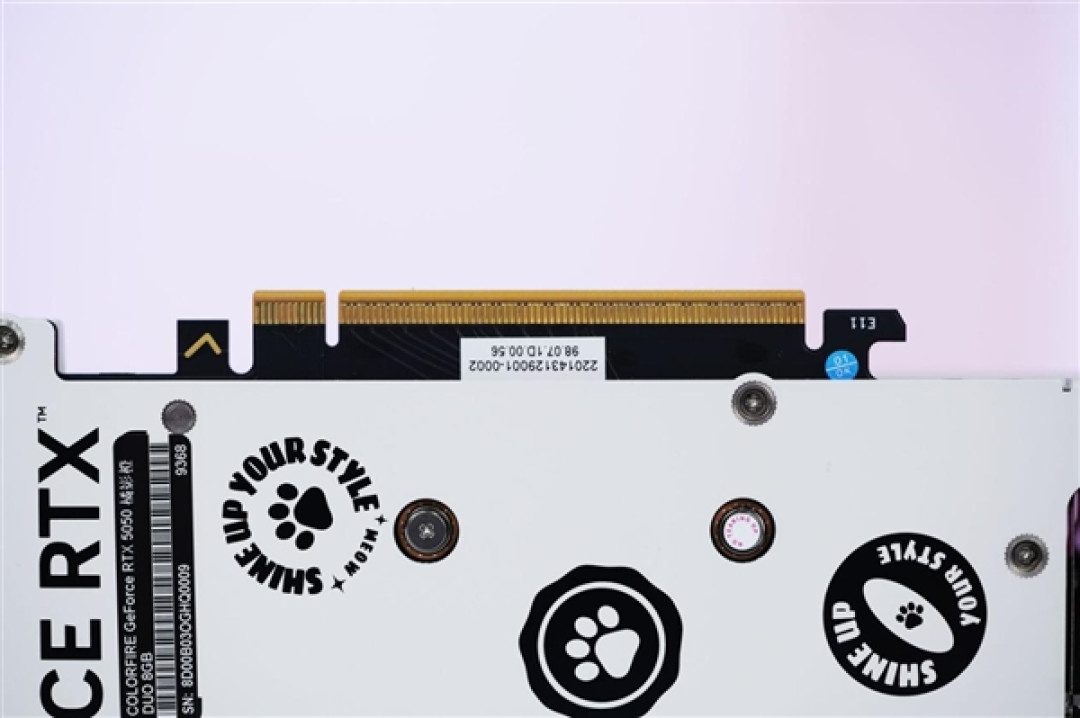 橘白小清新!七彩虹COLORFIRE RTX 5050 MEOW橘影橙DUO OC图赏