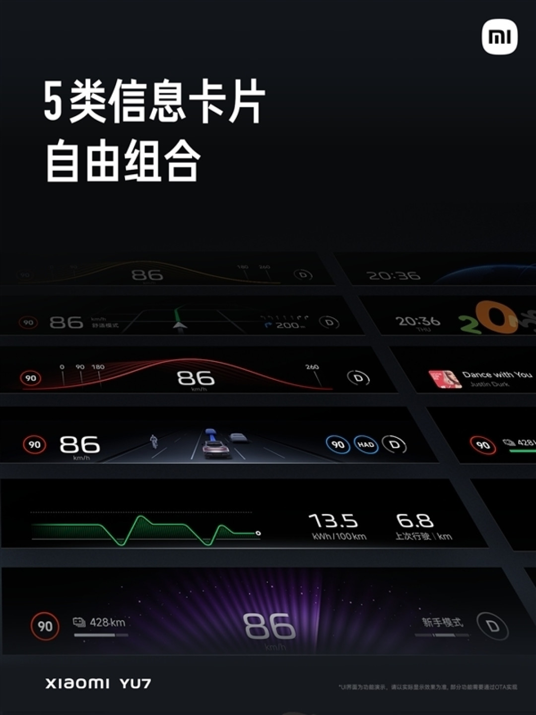小米YU7天际屏成本是HUD三倍 将支持跨屏互动等新功能