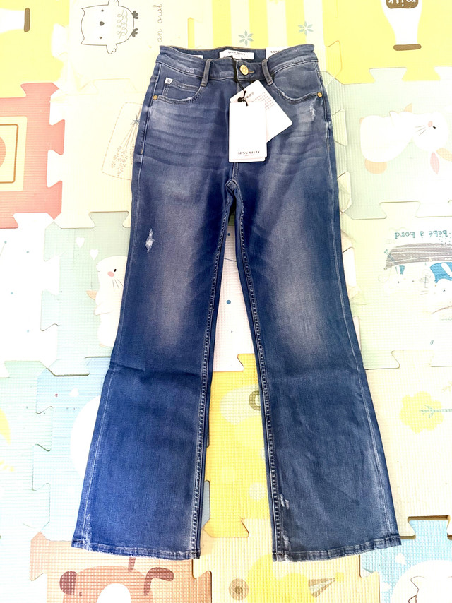 复古显瘦百搭—Miss Sixty四面弹微喇牛仔裤