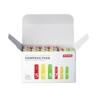 京东京造电池：环保耐用彩虹设计