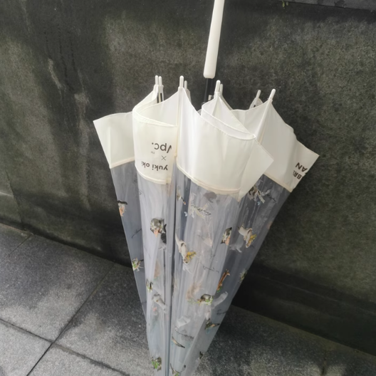 WPC 旗舰店萌宠猫咪三折伞：雨天里的治愈系萌物
