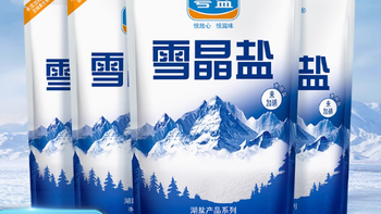 粤盐旗舰店无碘雪晶盐湖盐：纯净之盐，健康之选