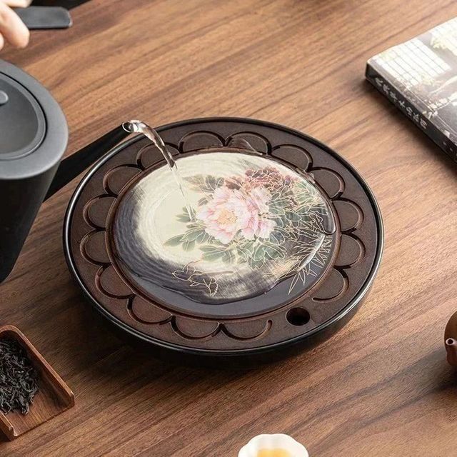 “这茶盘会变戏法”！一杯茶，浇出江山如画花开富贵