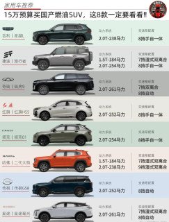 15万购买自主燃油SUV，有哪些推荐❓