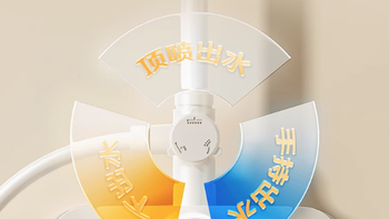 金牌卫浴奶油风全铜增压淋浴花洒套装，开启品质沐浴新体验