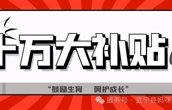 惊爆！！！【十万大补贴】武宁的宝妈们看过来，妈咪宝贝放大招了