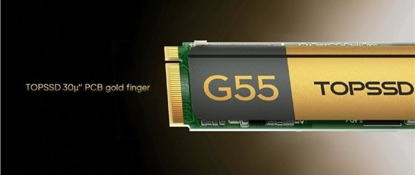 天硕工业级M.2 NVMe SSD固态硬盘30μ金手指，万次插拔接触如新